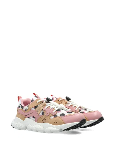 Flower Mountain Floral-detail Sneakers In White