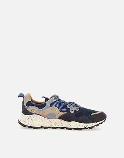 Pre-owned Flower Mountain 2017816 Man Blue-grey Sneakers 100% Original