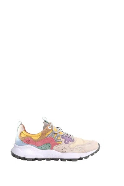 FLOWER MOUNTAIN FLOWER MOUNTAIN FLOWER MOUNTAIN SNEAKERS WITH MULTICOLORED SUEDE INSERTS