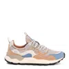 Flower Mountain Yamano 3 Dark Grey And Beige Suede And Nylon Sneakers In Multicolor