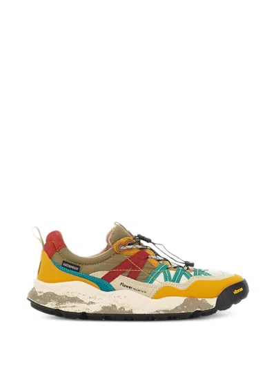 Flower Mountain Iwano 2 Lace-up Sneakers In Yellow