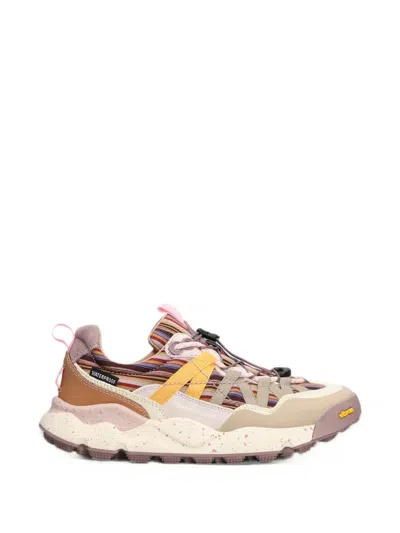 Flower Mountain Iwano 2 Uni Striped Panelled Sneakers In Multi