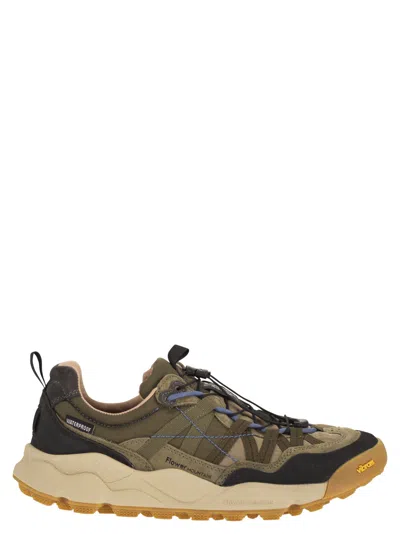 Flower Mountain Iwano 2 Uni - Waterproof Technical Fabric And Suede Trainers In Multi