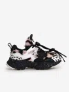 Flower Mountain Faux-fur Panelled Sneakers In Multicoloured