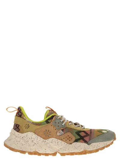 FLOWER MOUNTAIN KOTETSU - SNEAKERS IN SUEDE AND TECHNICAL FABRIC