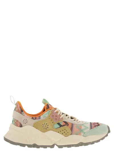 Flower Mountain Kotetsu - Sneakers In Suede And Technical Fabric In Multi