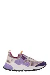 Flower Mountain Kotetsu - Sneakers In Suede And Technical Fabric In Purple