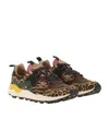 Flower Mountain Yamano 3 - Sneakers In Pony And Technical Fabric In Black