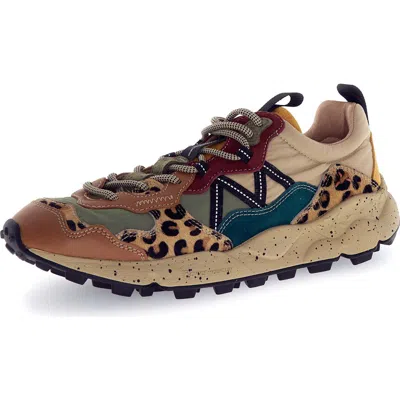 Flower Mountain Lenzan Trail Sneaker In Brown