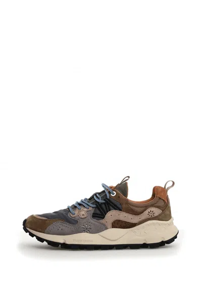 Flower Mountain Men's Sneakers  Yamano 3 - 2017816 01 1f84 Military Grey Light Brown In Multi