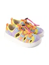 Flower Mountain Mesh-panelled Lace-up Sneakers In Yellow