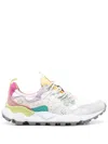 Flower Mountain Yamano 3 Light Lilac And White Suede And Nylon Sneakers In Multi