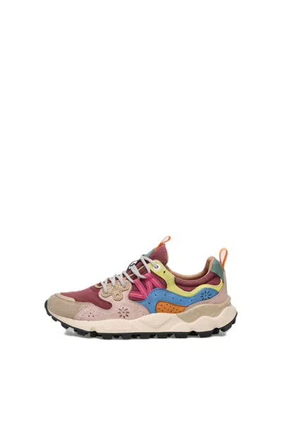 Flower Mountain Multi-colored Sneakers With Chunky Textured Sole