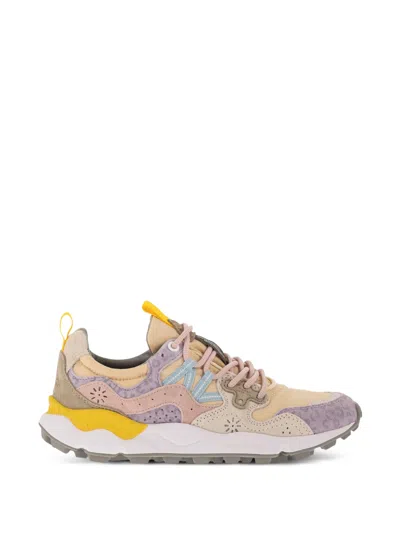 Flower Mountain Multi-layered Sneakers With Textured Upper And Chunky Sole