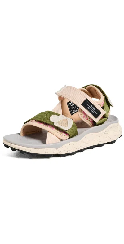 Flower Mountain Nazca 2 Sandals Taupe In Pink