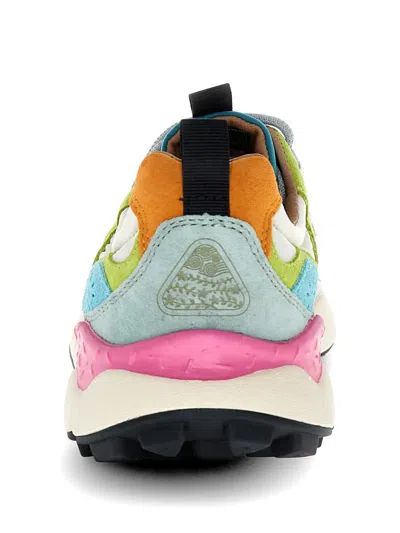 Flower Mountain Nubuck Leather Sneakers In Multi