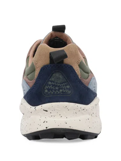 Flower Mountain Perforated Panelled Sneakers In Nude