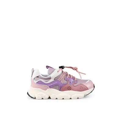 Flower Mountain Kids' Pink Sneakers For Girl With Logo