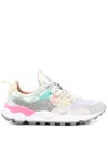 Flower Mountain Playful Textured Sneakers With Unique Lacing System In Multicolor