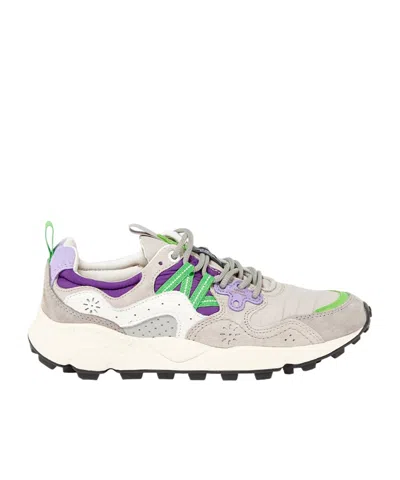 Flower Mountain Round Head Low-cut Casual Shoes In White