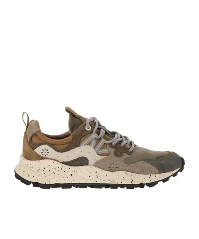 Flower Mountain Round Head Low-cut Sneakers In Nude