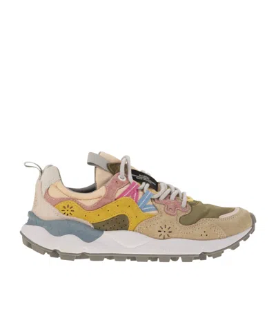 Flower Mountain Round-head Sneakers In Multicolor