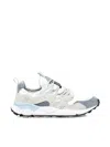 Flower Mountain Round Toe Low-top Sneakers In White