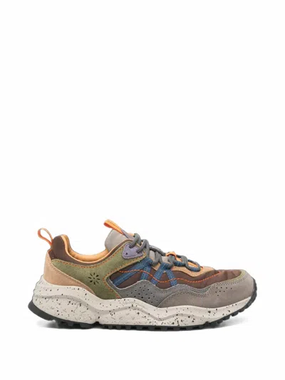 Flower Mountain Sanchia Panelled Speckled-sole Sneakers In Multi