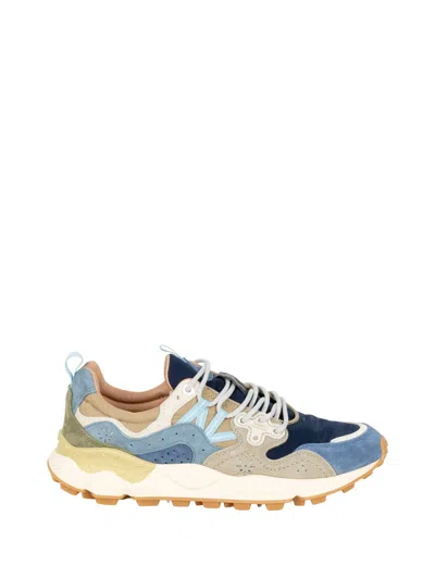 Flower Mountain Sneaker S Yamano 3 Blue And Khaki In Multi