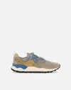 Flower Mountain Yamano 3 Man Suede Mesh Sneakers In Multi