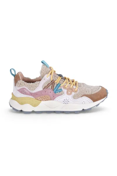Flower Mountain - Sneakers - 480804 - Rosa/beige In Multi