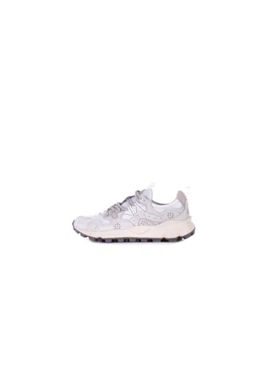 Flower Mountain Sneakers In Bianco Beige Bianco