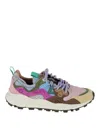Flower Mountain Yamano 3 - Sneakers In Suede And Technical Fabric In Black