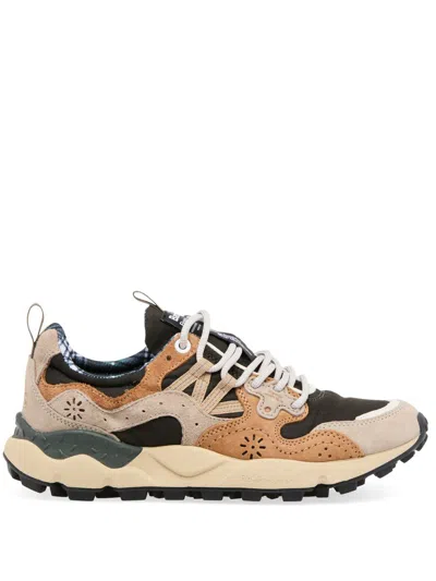 Flower Mountain Sneakers Brown In Beige, Brown