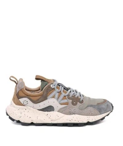 Flower Mountain Panelled Speckled-sole Sneakers In Multi