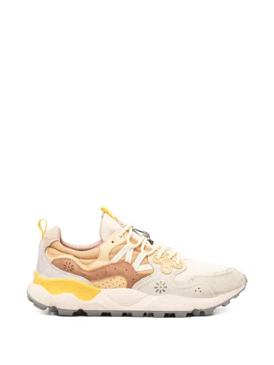 Flower Mountain Sneakers Multicolore Beige E Marrone