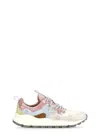 Flower Mountain Yamano 3 Light Brolin And Beige Suede And Nylon Sneakers In Multicolour