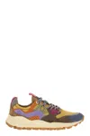 FLOWER MOUNTAIN FLOWER MOUNTAIN YAMANO 3 UNI SNEAKERS IN TECHNICAL FABRIC AND SUEDE