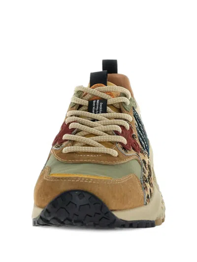 Flower Mountain Solin Leopard-print Sneakers In Brown