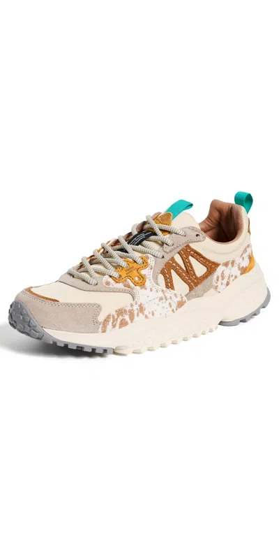 Flower Mountain Solin Sneakers Beige Milk In Multi