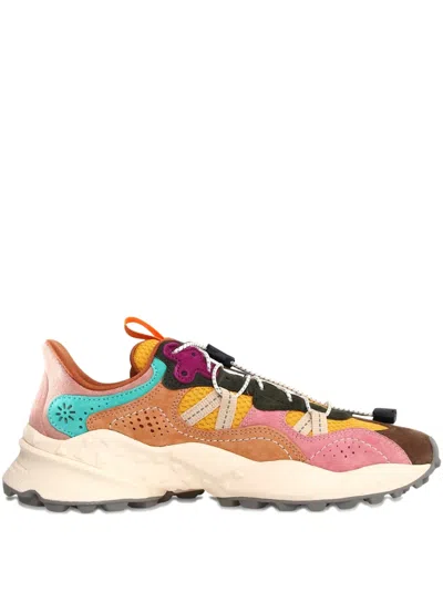Flower Mountain Suede-panelled Sneakers In Multi
