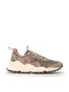 Flower Mountain Sneakers In Wool And Suede In Grey
