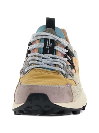 Flower Mountain Suede-panelled Sneakers In Multi