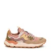 Flower Mountain Technical Ripstop And Suede Sneakers With Trekking Laces In Multicolor