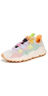 Flower Mountain Tiger Hill Suede Trainers In Multi