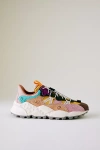Flower Mountain Tiger Hill Suede Trainers In Beige