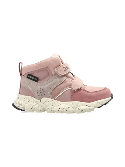 Flower Mountain Touch-strap Sneakers In Pink