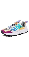 Flower Mountain Washi Sneakers Fuchsia White In Fuchsia White