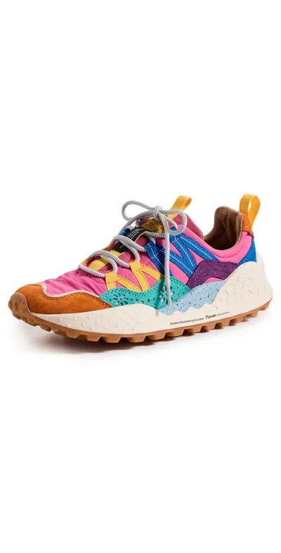 Flower Mountain Washi Sneakers Orange/green/pink In Multi