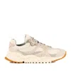 Flower Mountain Wave Sneakers In White Suede In Multi